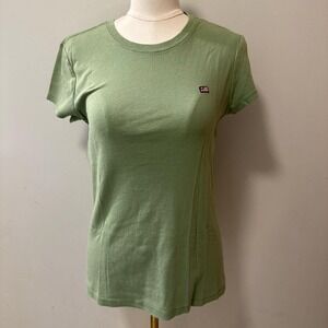 Vintage Polo Jeans Green Shirt Size Women's Large